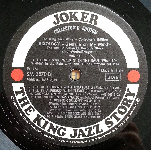 Bix Beiderbecke - Bixology "Georgia On My Mind" | Joker (SM 3570) - 4