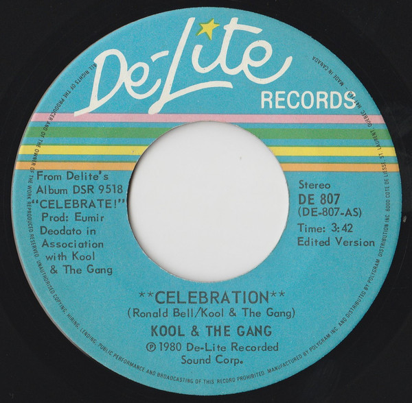 Kool & The Gang - Celebration | De-Lite Records (DE 807) - main
