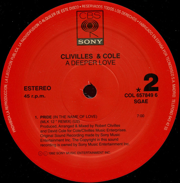 Clivillés & Cole - A Deeper Love (A Deeper Feeling Mix) | CBS/Sony (COL 657849 6) - 4 Clivillés & Cole - A Deeper Love (A Deeper Feeling Mix) | CBS/Sony (COL 657849 6) - 4