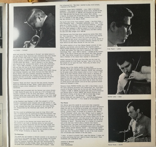 Don Menza - Morning Song | MPS Records (MPS 15 069) - 3 Don Menza - Morning Song | MPS Records (MPS 15 069) - 3