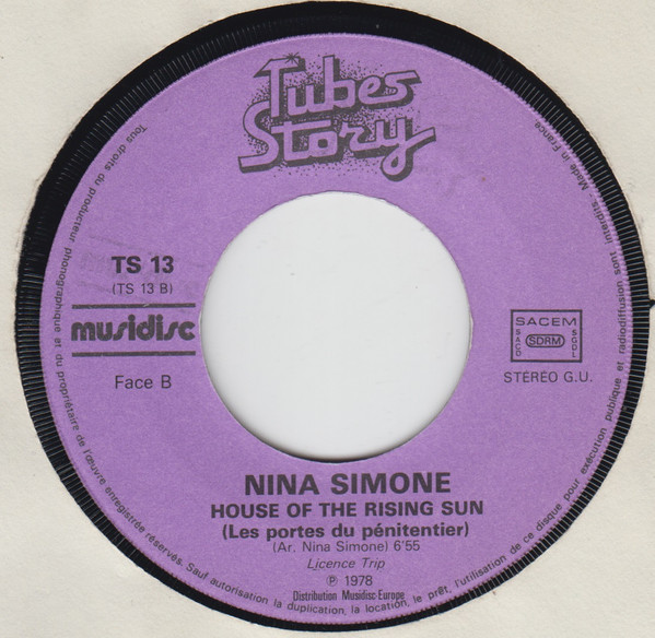 Nina Simone - Ne Me Quitte Pas / Les Portes Du Pénitencier "House Of The Rising Sun" | Musidisc (TS 13) - 4 Nina Simone - Ne Me Quitte Pas / Les Portes Du Pénitencier "House Of The Rising Sun" | Musidisc (TS 13) - 4