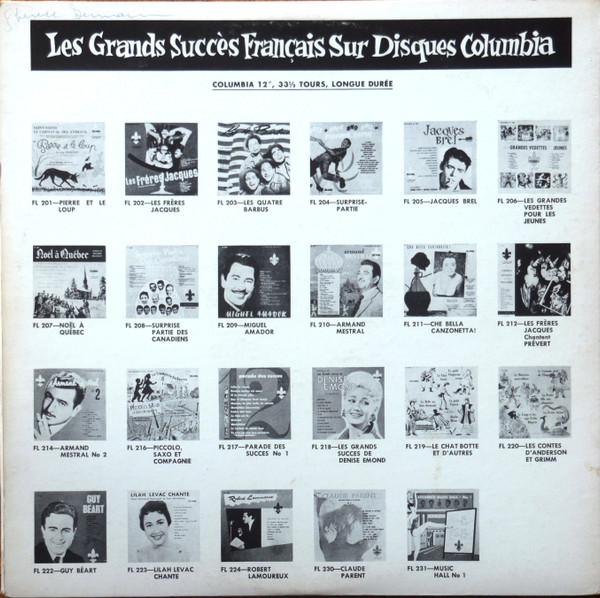 Jacques Brel Avec Les Orchestres André Popp Et Son Orchestre Et Michel Legrand Et Son Orchestre - Quand On N'a Que L'Amour | Columbia (FL-205) - 2 Jacques Brel Avec Les Orchestres André Popp Et Son Orchestre Et Michel Legrand Et Son Orchestre - Quand On N'a Que L'Amour | Columbia (FL-205) - 2