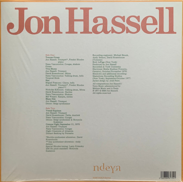 Jon Hassell - Vernal Equinox | Ndeya (NDEYA2LP) - 2