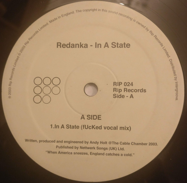 Redanka - In A State | Rip Records (RIP 024)