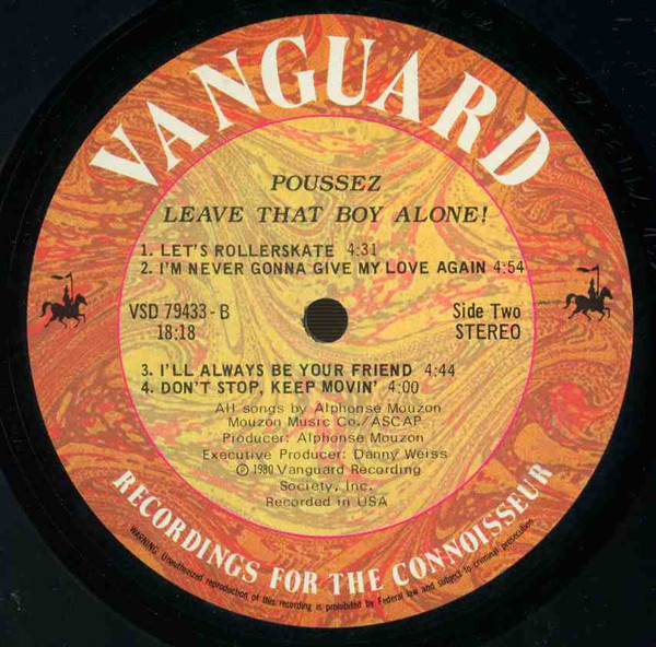 Poussez! - Leave That Boy Alone! | Vanguard (VSD 79433) - 4