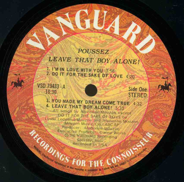 Poussez! - Leave That Boy Alone! | Vanguard (VSD 79433) - 3