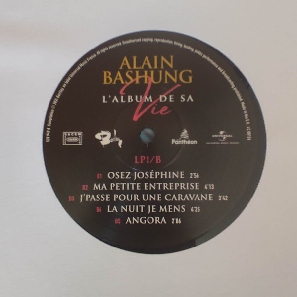 Alain Bashung - L'album De Sa Vie | Label Panthéon (539 949 7) - 4 Alain Bashung - L'album De Sa Vie | Label Panthéon (539 949 7) - 4