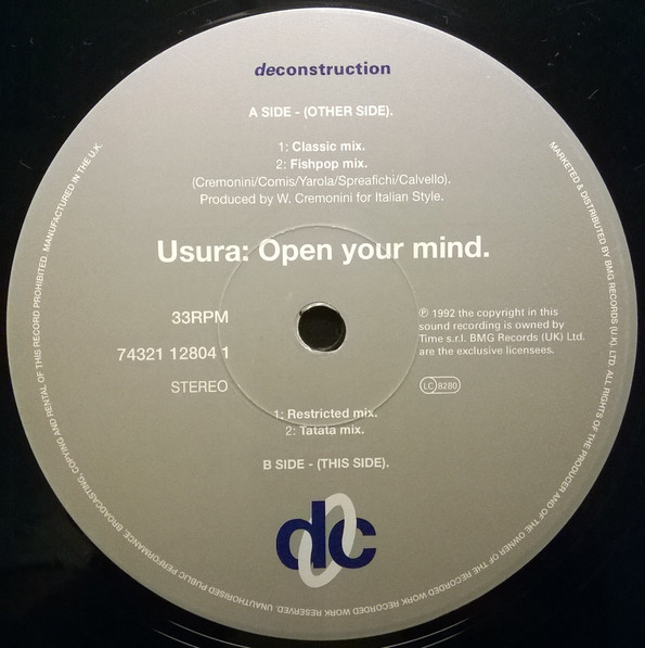 U.S.U.R.A. - Open Your Mind | Deconstruction (74321 12804 1) - 4