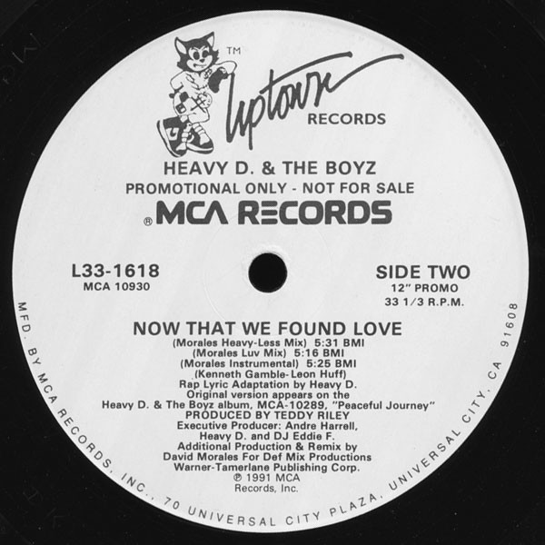 Heavy D. & The Boyz - Now That We Found Love | Uptown Records (L33-1618)