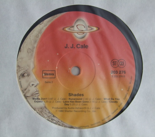 J.J. Cale - Shades | Shelter Records (203 276) - 4 J.J. Cale - Shades | Shelter Records (203 276) - 4