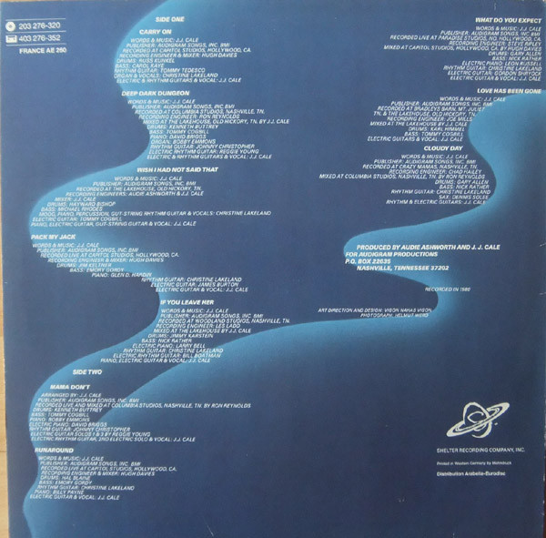 J.J. Cale - Shades | Shelter Records (203 276) - 2 J.J. Cale - Shades | Shelter Records (203 276) - 2