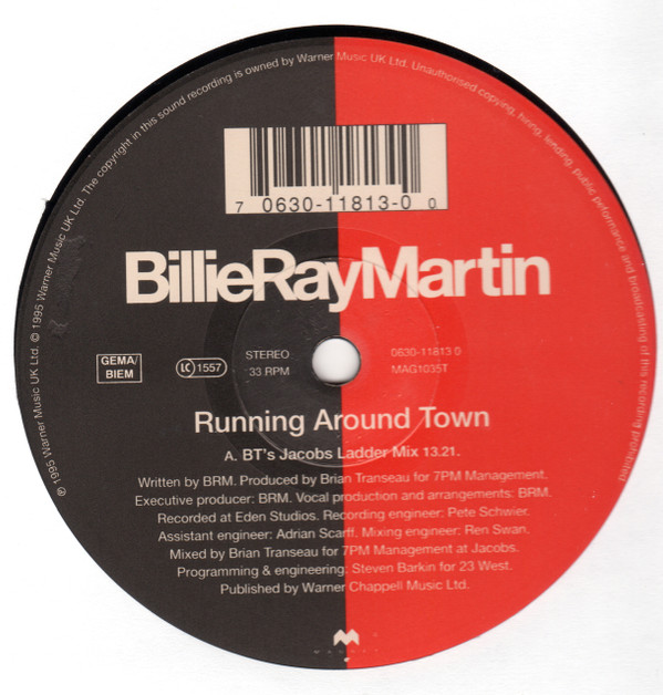 BillieRayMartin - Running Around Town | Magnet (0630-11813-0) - 2