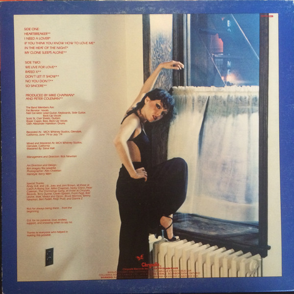 Pat Benatar - In The Heat Of The Night | Chrysalis (CHR-501236) - 2 Pat Benatar - In The Heat Of The Night | Chrysalis (CHR-501236) - 2