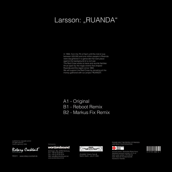 Larsson - Ruanda | Rotary Cocktail Recordings (RC011)