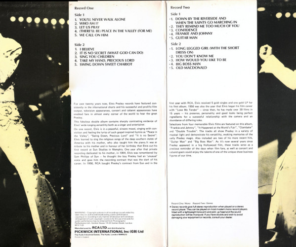 Elvis Presley - The Elvis Presley Collection (2LP) [Vinyl] | RCA Camden (PDA 009) - 2