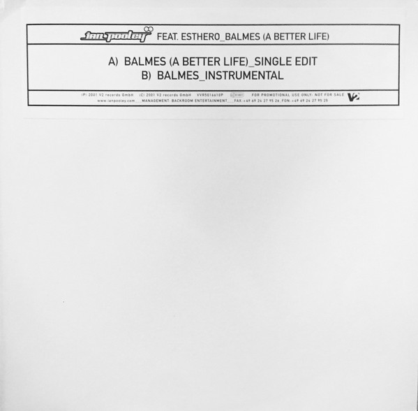 Ian Pooley Feat. Esthero - Balmes (A Better Life) | V2 (VVR5016610P)