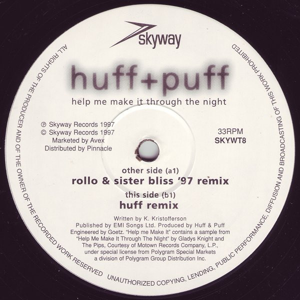 Huff & Puff - Help Me Make It ('97 Remixes) | Skyway (SKYWT8) - 2