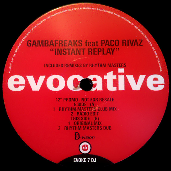 Gambafreaks Feat Paco Rivaz - Instant Replay | Evocative (EVOKE 7 DJ)