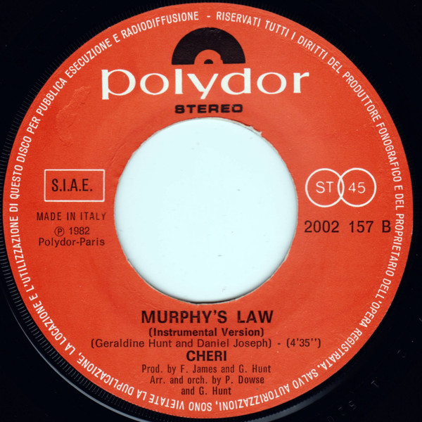 Cheri - Murphy's Law | Polydor (2002 157) - 4