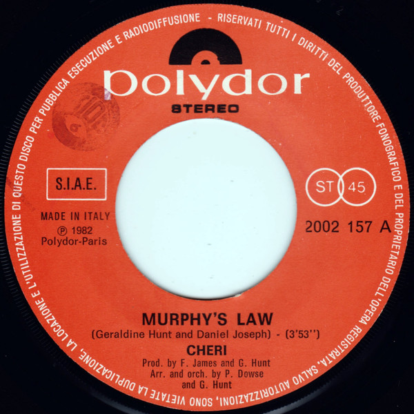 Cheri - Murphy's Law | Polydor (2002 157) - 3