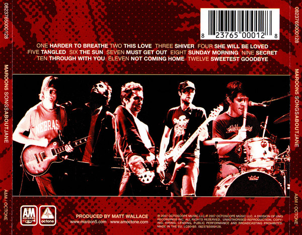 Maroon 5 - Songs About Jane | A&M Octone Records (0823765000128) - 2