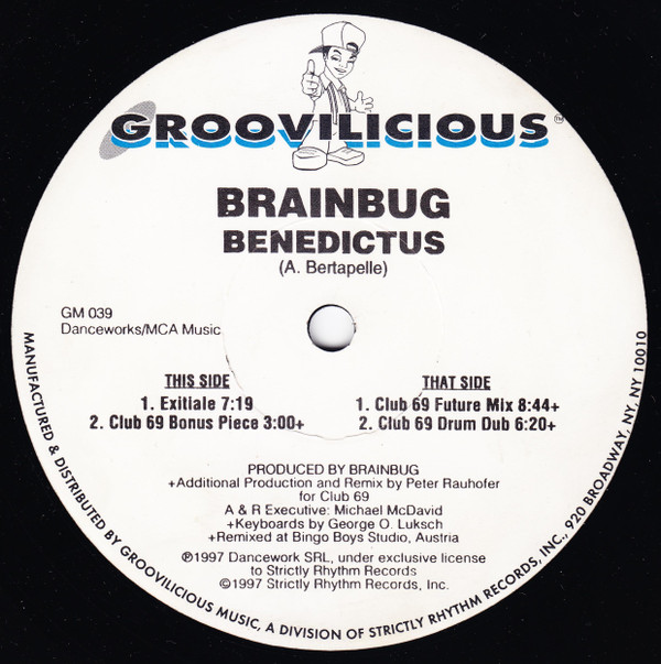 Brainbug - Benedictus | Groovilicious (GM 039)