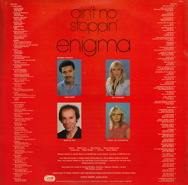 Enigma - Ain't No Stoppin' | Creole Records (CRX 1)