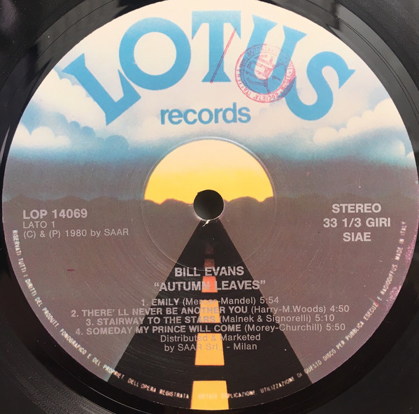 Bill Evans - Autumn Leaves | Lotus (LOP 14.069) - 3