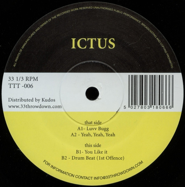 Ictus - Luvv Bugg | 33 Throwdown Recordings (TTT-006)