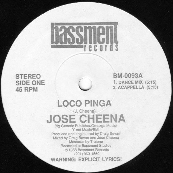 Jose Cheena - Loco Pinga | Bassment Records (BM-0093)