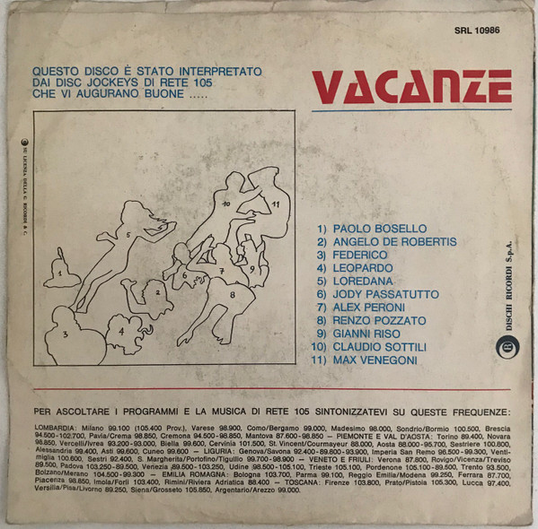 Rete 105 - Vacanze | Ricordi (SRL 10986) - 2