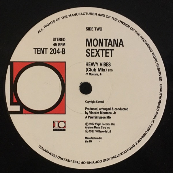 Montana Sextet - Heavy Vibes | 10 Records (TENT 204) - 4
