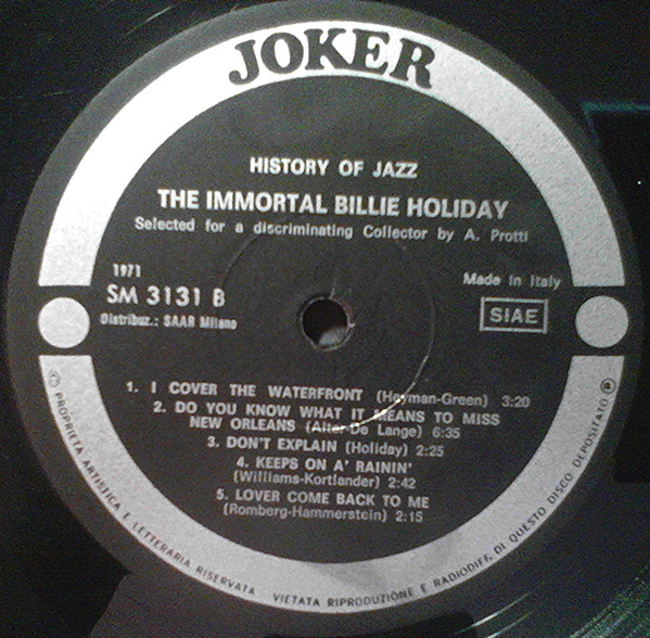 Billie Holiday - The Immortal Billie Holiday | Joker (SM 3131) - 4