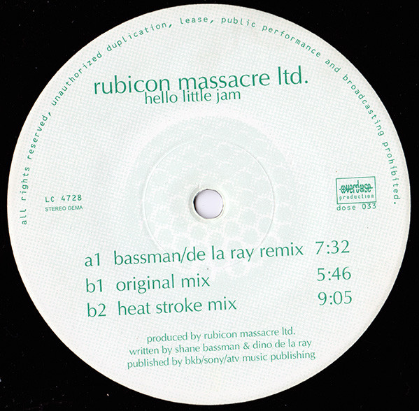 Rubicon Massacre Ltd. - Hello Little Jam | Overdose (DOSE 033)