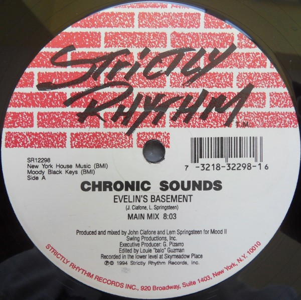 Chronic Sounds - Evelin's Basement | Strictly Rhythm (SR12298)