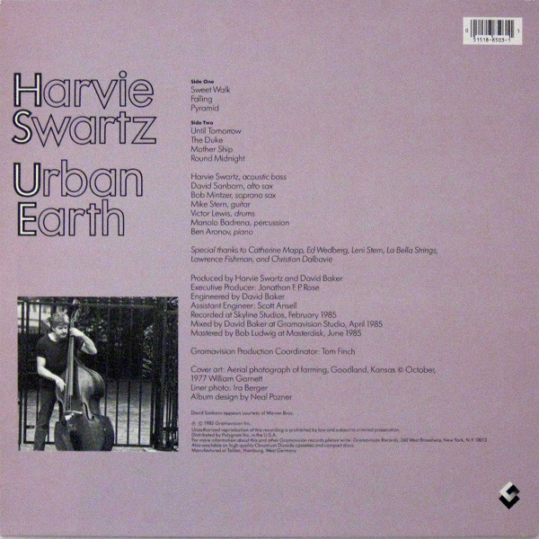 Harvie Swartz - Urban Earth | Gramavision (18-8503-1) - 2 Harvie Swartz - Urban Earth | Gramavision (18-8503-1) - 2