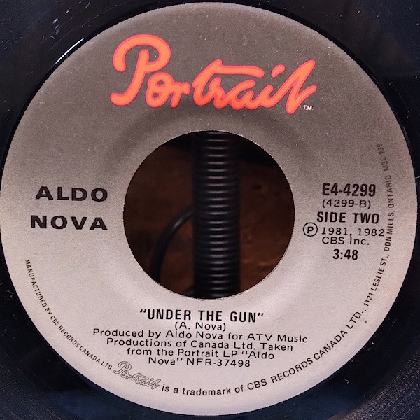 Aldo Nova - Fantasy / Under The Gun | Portrait (E4-4299) - 2