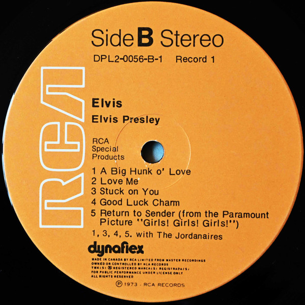 Elvis Presley - Elvis (2LP) [Vinyl] | RCA (DPL2-0056(e)) - 2