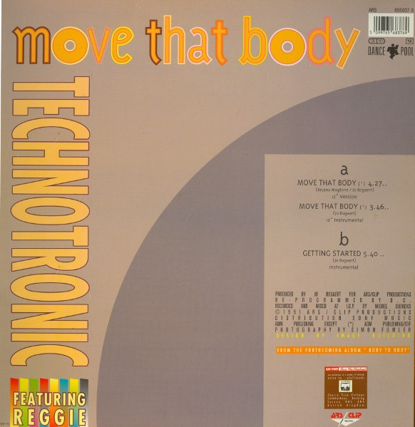 Technotronic Featuring Reggie - Move That Body | ARS/Clip Records (656837 6) - 2 Technotronic Featuring Reggie - Move That Body | ARS/Clip Records (656837 6) - 2