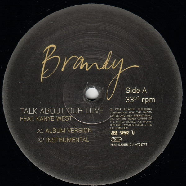 Brandy Feat. Kanye West - Talk About Our Love | Atlantic (7567 93258-0) - 3