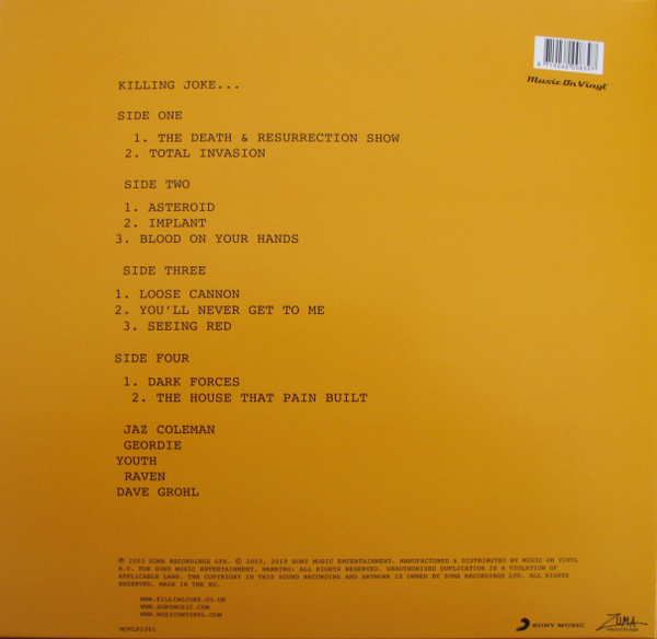 Killing Joke - Killing Joke | Music On Vinyl (MOVLP2301) - 3