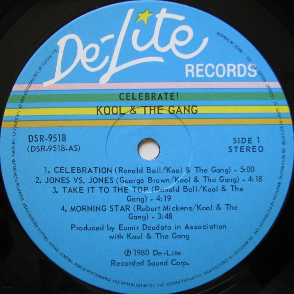 Kool & The Gang - Celebrate! | De-Lite Records (DSR 9518) - 3 Kool & The Gang - Celebrate! | De-Lite Records (DSR 9518) - 3