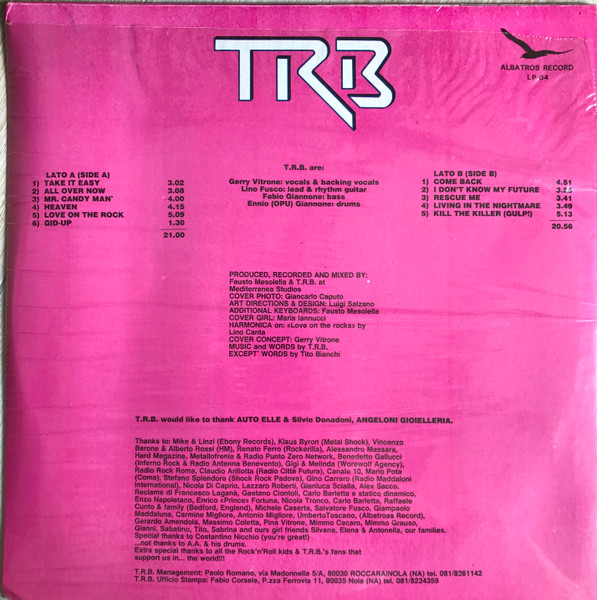 T.R.B. - Love On The Rocks | Albatros Record (LP 04) - 2