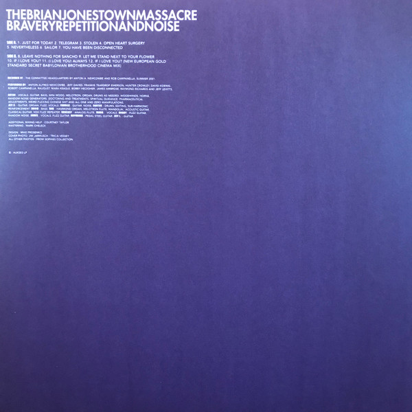 The Brian Jonestown Massacre - Bravery, Repetition, And Noise LP | A Records (AUK-003 LP) - 6