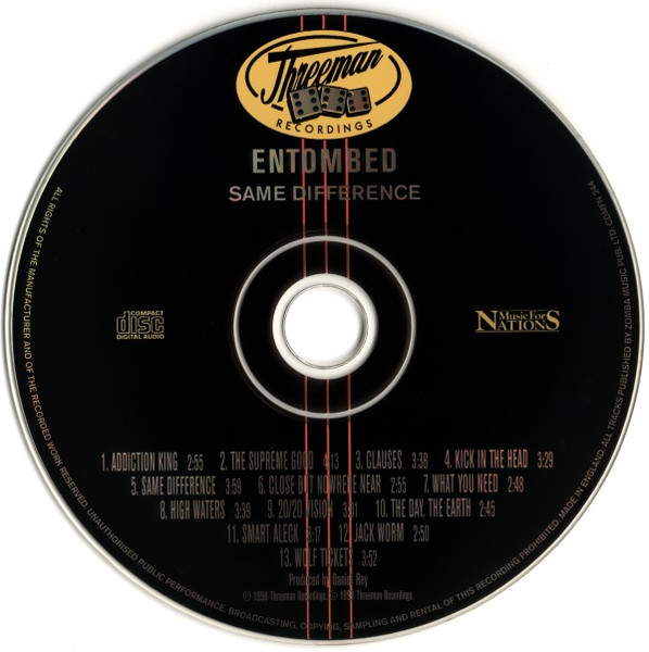 Entombed - Same Difference | Music For Nations (CDMFN 244) - 3