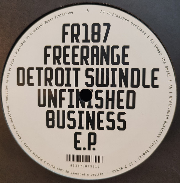 Detroit Swindle - Unfinished Business E.P. | Freerange Records (FR187) - main Detroit Swindle - Unfinished Business E.P. | Freerange Records (FR187) - main
