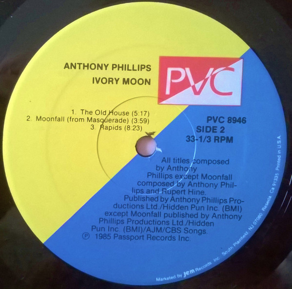 Anthony Phillips - Private Parts & Pieces VI: "Ivory Moon" Piano Pieces 1971-1985 | PVC Records (PVC 8946) - 4