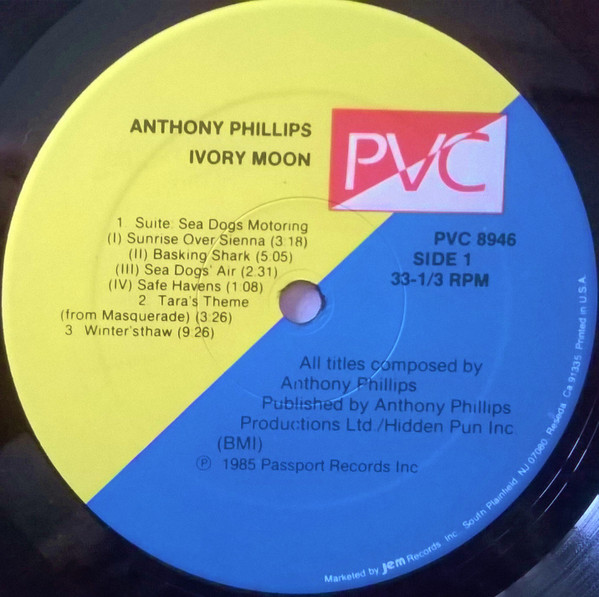Anthony Phillips - Private Parts & Pieces VI: "Ivory Moon" Piano Pieces 1971-1985 | PVC Records (PVC 8946) - 3