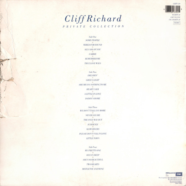 Cliff Richard - Private Collection (1979 - 1988) | EMI (CRTV 30) - 3