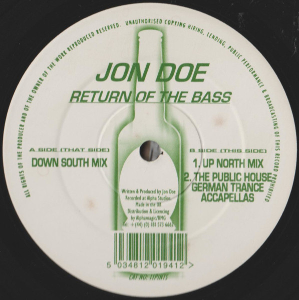 Jon Doe - Return Of The Bass | Public House (11PINTS) - main